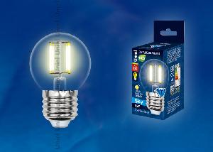 Светодиодная лампа Uniel LED-G45-6W/WW/E27/CL PLS02WH