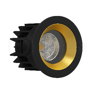 Встраиваемый светодиодный светильник LeDron FAST TOP MINI BLACK/GOLD 