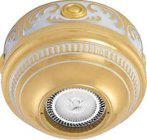 Накладной точечный светильник FEDE ROMA Gold White Patina FD15-LEOP