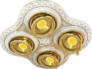 Точечный светильник FEDE SAN SEBASTIAN Gold White Patina FD1016SOP