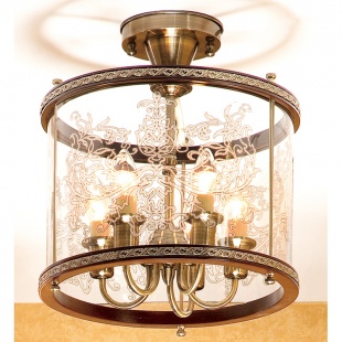 Светильник потолочный прозрачное стекло Citilux Версаль CL408253R