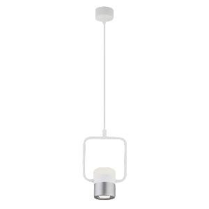 Подвесной светодиодный светильник Eurosvet Oskar 50165/1 LED белый/серебро