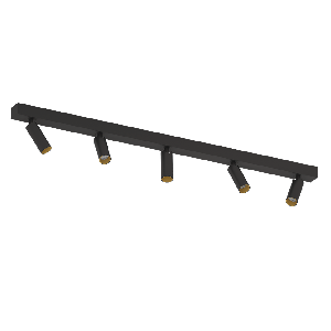 Накладной диммируемый светодиодный светильник LeDron SAGITONY E5 S40 Dim Black-Gold
