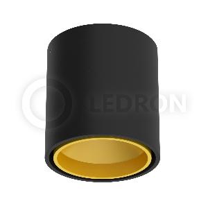 Накладной светильник LeDron KEA R ED GU10 Black Gold