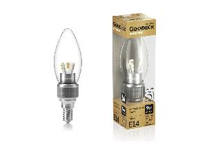 Диммируемая лампа светодиодная Goodeck 5Вт Свеча 2700K E14 GL1003011105D