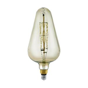 Лампа светодиодная диммируемая филаментная Eglo E27 8W 3000K дымчатая 11842