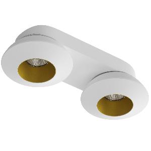 Накладной светодиодный светильник LeDron KRIS SLIM 2 White/Gold