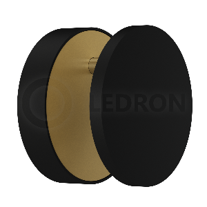 Настенный светодиодный светильник LeDron UFO G2 Black-Gold