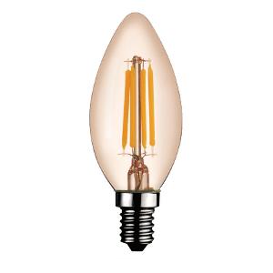 Лампа светодиодная Kink Light E14 6W 2700K золотая 098356,33
