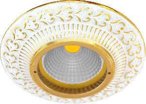 Точечный светильник FEDE SAN SEBASTIAN Gold White Patina FD1004ROP