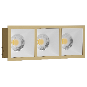 Встраиваемый светильник LeDron RISE KIT 3 Gold/White