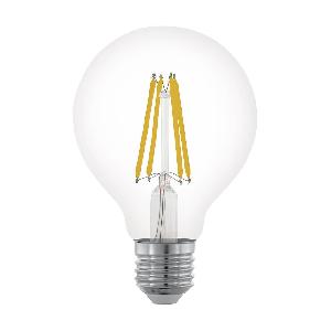 Лампа светодиодная филаментная диммируемая Eglo E27 6W 2700К прозрачная 11702