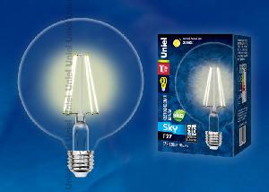 Светодиодная лампа Uniel LED-G125-10W/WW/E27/CL PLS02WH
