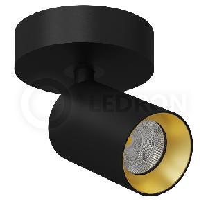 Накладной диммируемый светодиодный светильник LeDron SAGITONY R1 S60 Dim Black-Gold