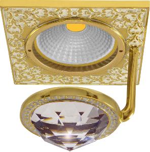 Точечный светильник FEDE SAN SEBASTIAN DE LUXE Gold White Patina FD1033CLOP
