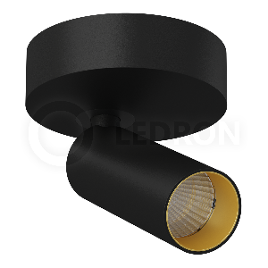 Накладной светодиодный светильник LeDron SAGITONY-R40-Black-Gold