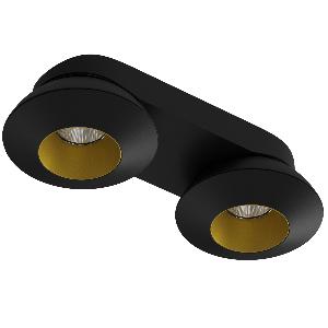 Накладной светодиодный светильник LeDron KRIS SLIM 2 Black/Gold