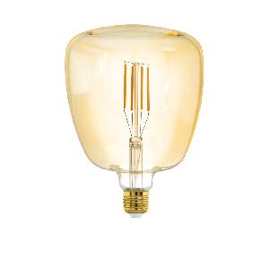 Лампа светодиодная диммируемая филаментная Eglo E27 4W 2200K янтарная 12595