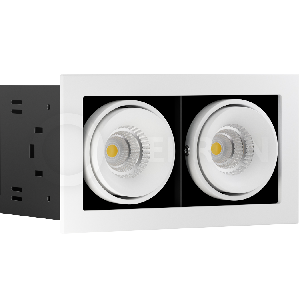 Встраиваемый светодиодный светильник LeDron ON-202-9W WH/BK 