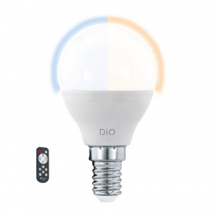 Лампа светодиодная диммируемая Eglo E14 5W 2700-6500K матовая 11805