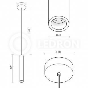 Подвесной светодиодный светильник LeDron ANY 2548B