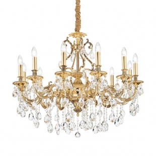 Люстра с хрусталем Ideal Lux Gioconda SP12 Oro