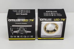 Встраиваемый точечный светодиодный светильник Citilux Альфа CLD001W2