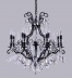Люстра с хрусталем Crystal Lux Magnifico SP13 Black/Transparent