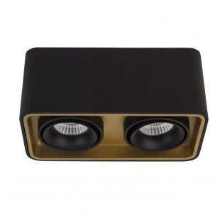 Накладной светодиодный светильник LeDron TUBING 2 Black/Gold