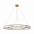 Подвесной светодиодный светильник Loft IT Crystal ring 10135/1000 Gold