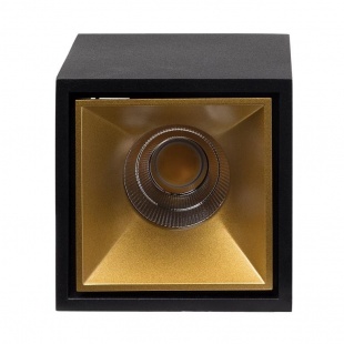 Накладной светодиодный светильник LeDron KUBING Black/Gold