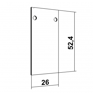 Заглушка для магнитного накладного трека LeDron АВД-5356-Z White