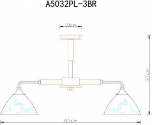 Люстра Arte Lamp Matthew A5032PL-3BR
