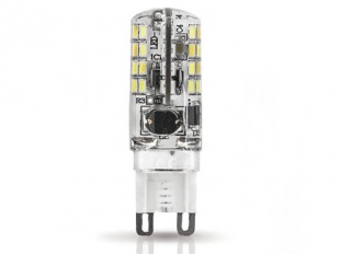 Лампа Gauss LED G9 AC220-240V 3W 4100K пластик