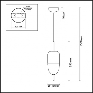 Подвесной светодиодный светильник Odeon Light Dune 4619/12L