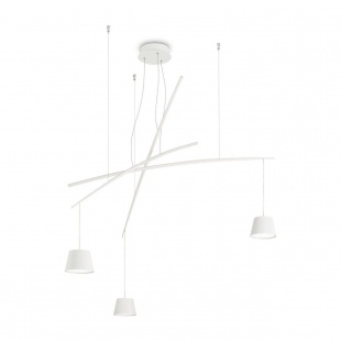 Подвесная люстра Ideal Lux Fish SP3 Bianco