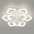 Потолочная светодиодная люстра Eurosvet Arctic 90141/9 белый
