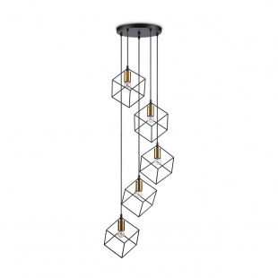 Подвесная люстра Ideal Lux Ice SP5 Nero