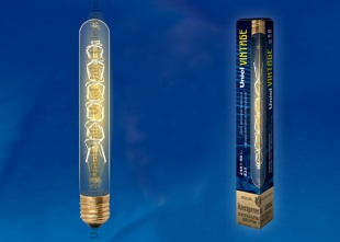 Ретро лампа накаливания Uniel IL-V-L28A-60/GOLDEN/E27 CW01