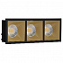 Встраиваемый светильник LeDron RISE KIT 3 Black/Gold