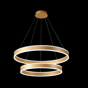 Подвесная люстра Crystal Lux MUCHOS SP123W LED D600+800 GOLD