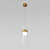Подвесной светодиодный светильник Eurosvet Lumen 50244/1 LED латунь/прозрачный