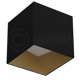Накладной светодиодный светильник LeDron SKY OK Black\Gold