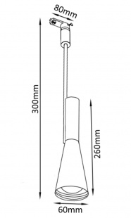 Трековый светильник однофазный Crystal Lux CLT 0.31 002 WH
