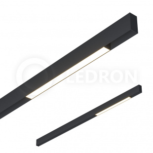 Трековый магнитный светодиодный светильник LeDron SAGI LINE 340 Black