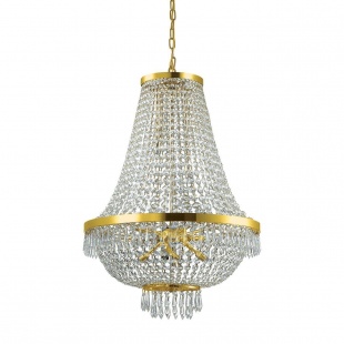 Люстра с хрусталем Ideal Lux Caesar SP12 Oro