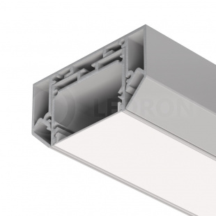 Профиль для светодиодной ленты под натяжной потолок LeDron АВД-4662 Alum