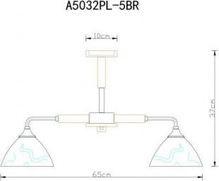 Люстра Arte Lamp Matthew A5032PL-5BR