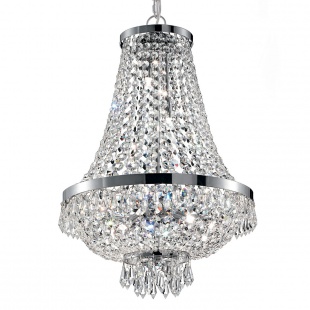 Люстра с хрусталем Ideal Lux Caesar SP9 Cromo