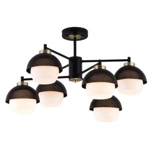 Люстра потолочная Eurosvet Nocciola 70106/6 черный